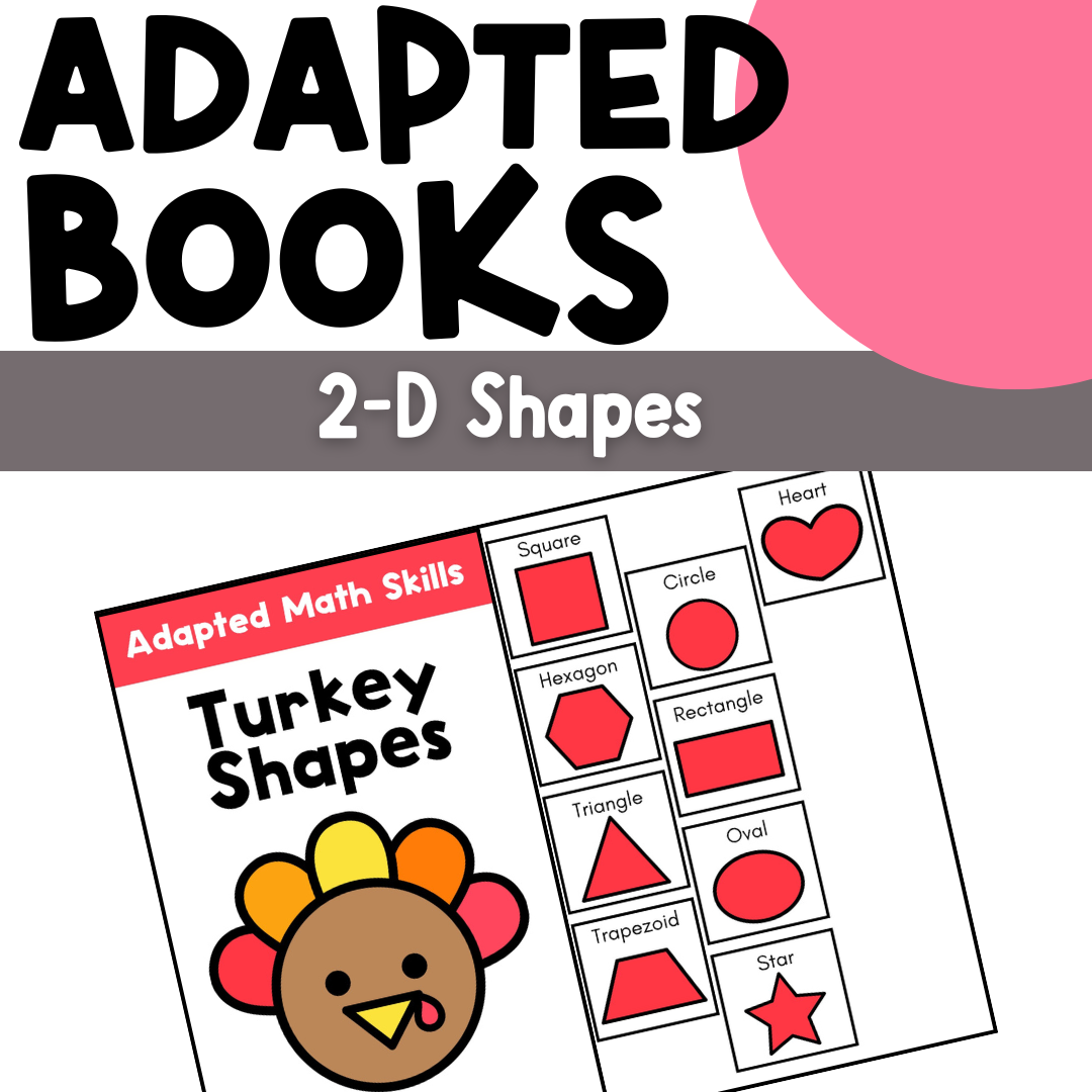 Adapted Books 2D Shapes Thanksgiving Themed